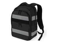 DICOTA Freizeit-Rucksack – 25 l, schwarz, reflektierend