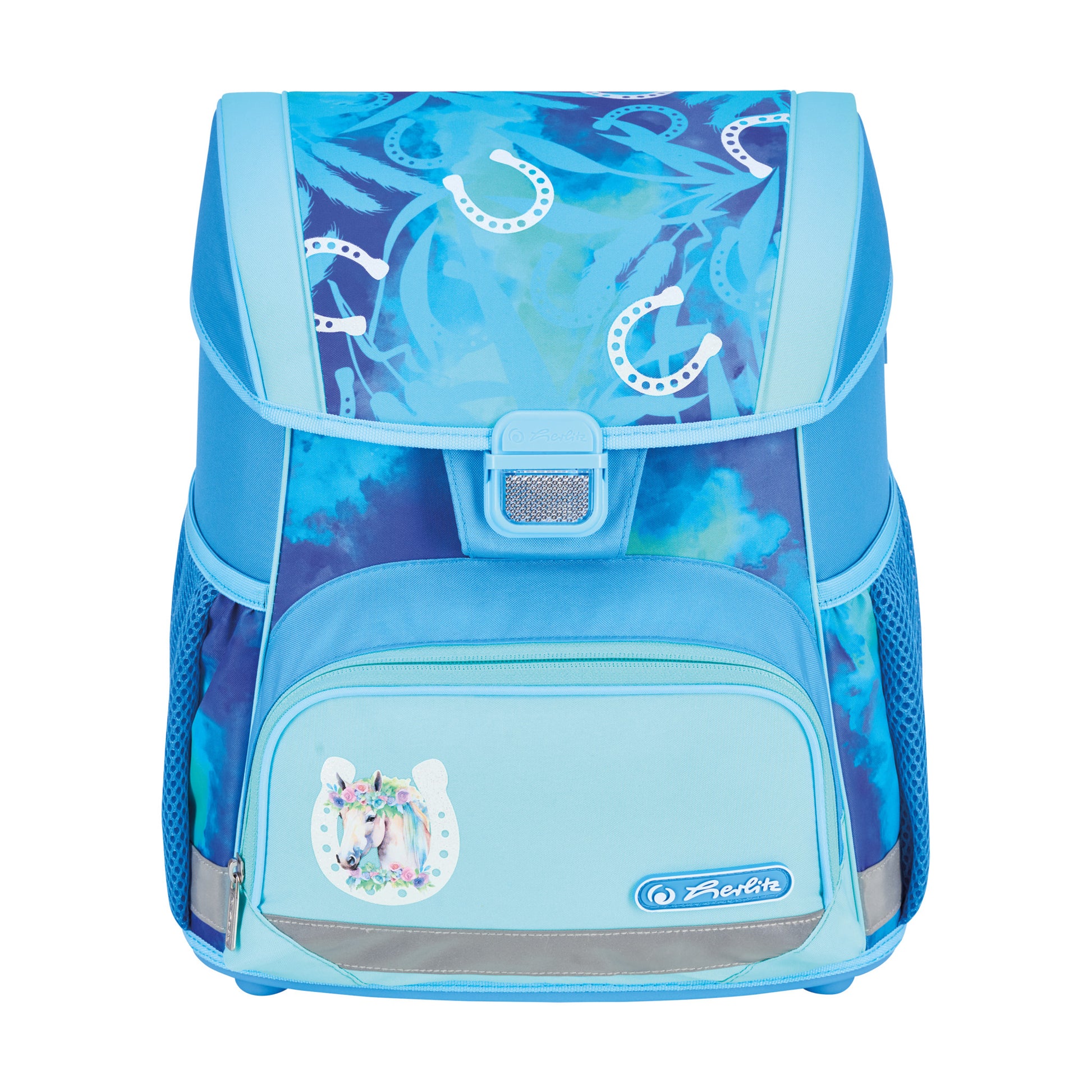 Herlitz Loop Plus – Schulrucksack-Set 4-teilig, Lucky Horse, 17 l, 31×37×22 cm