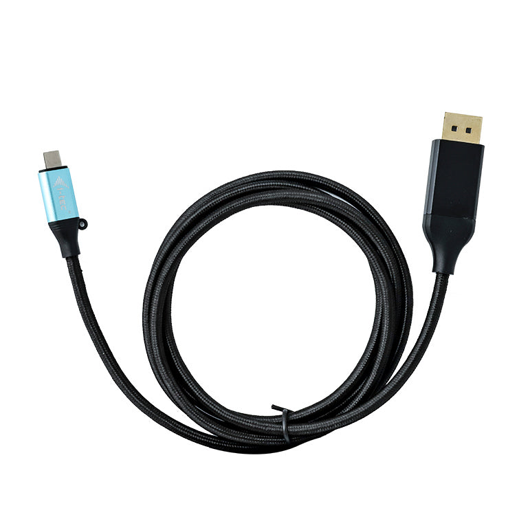 i-tec USB-C (Stecker) auf DisplayPort (Stecker) Adapter, DP 1.2, 4K@60 Hz, 1,5 m, für Thunderbolt 3