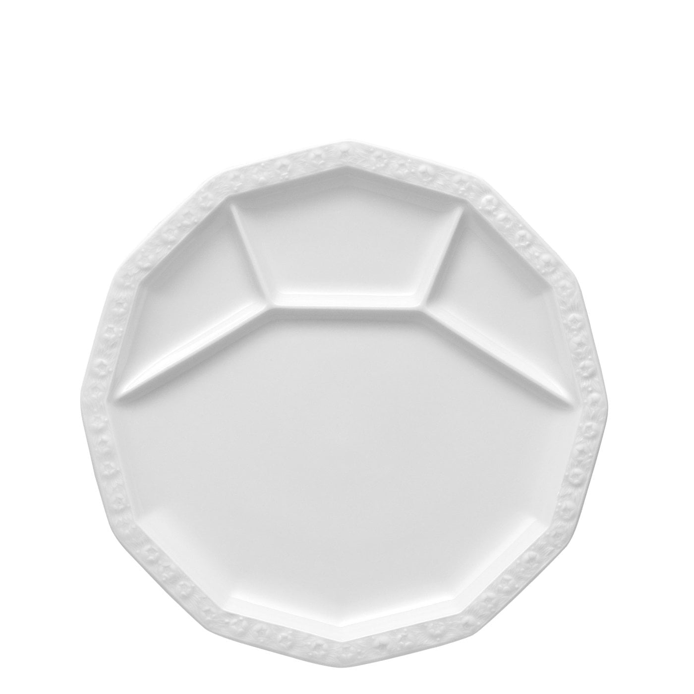 Rosenthal Fondue-/Grillteller Maria – 6er Set, Porzellan, Weiss