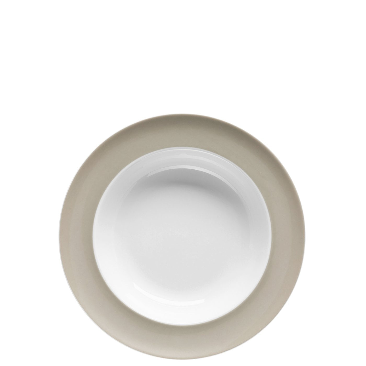 Thomas Suppenteller Sunny Day – Ø 23 cm, H 4 cm, Porzellan, Grau