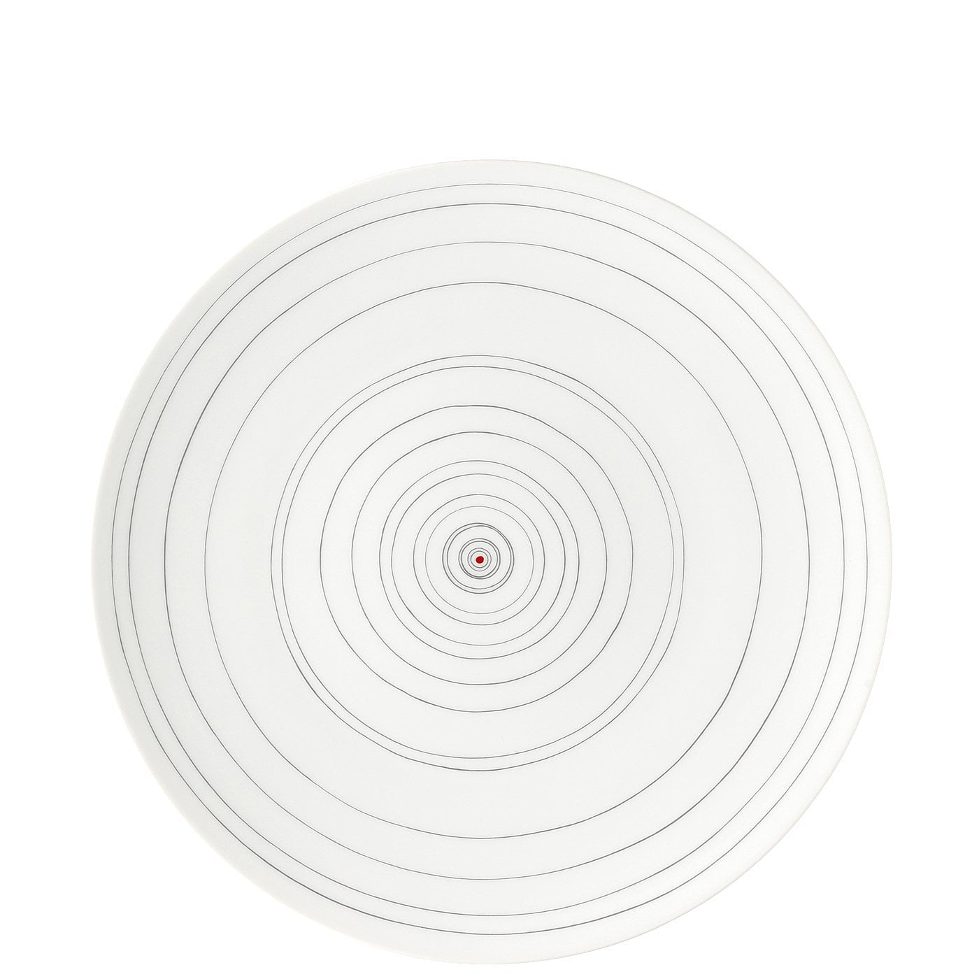 Rosenthal Speiseteller TAC Gropius – 6er Set, Ø 28 cm, Porzellan, Dunkelgrau