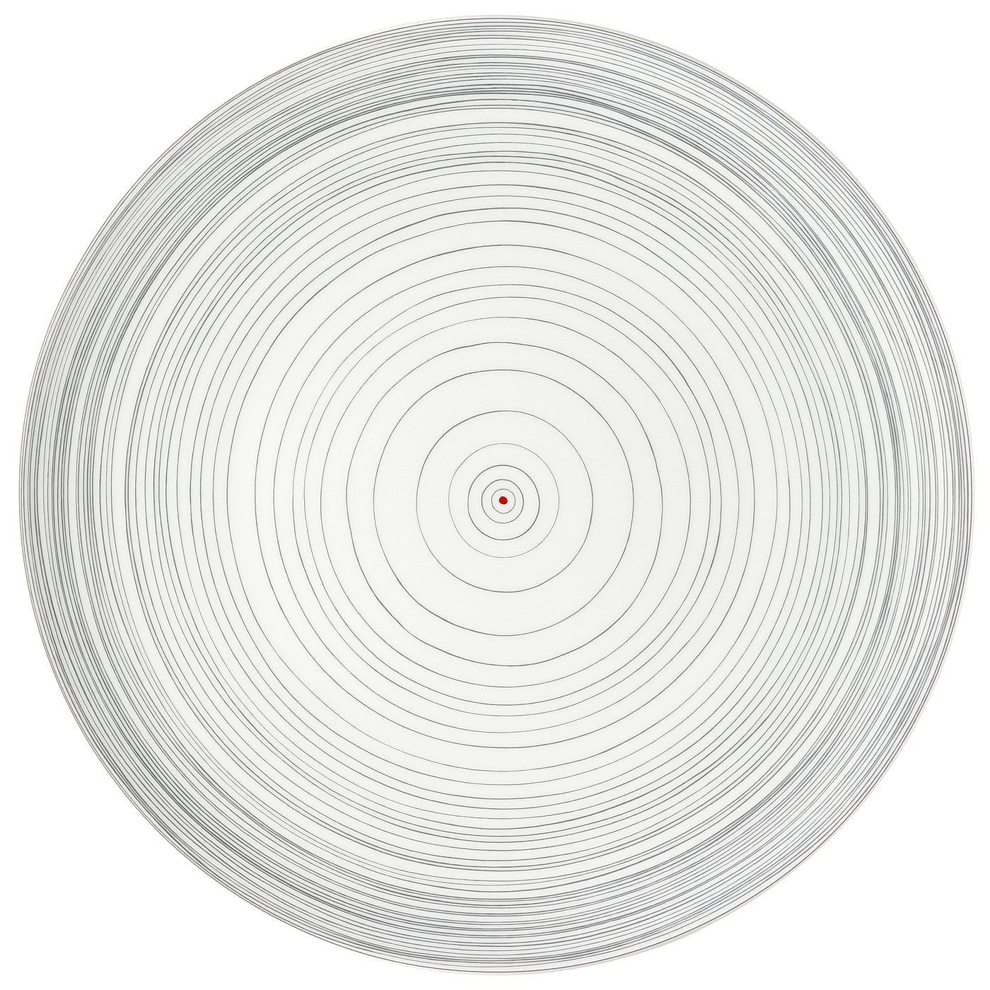 Rosenthal TAC Gropius Platzteller – Ø 33 cm, Porzellan, Dunkelgrau