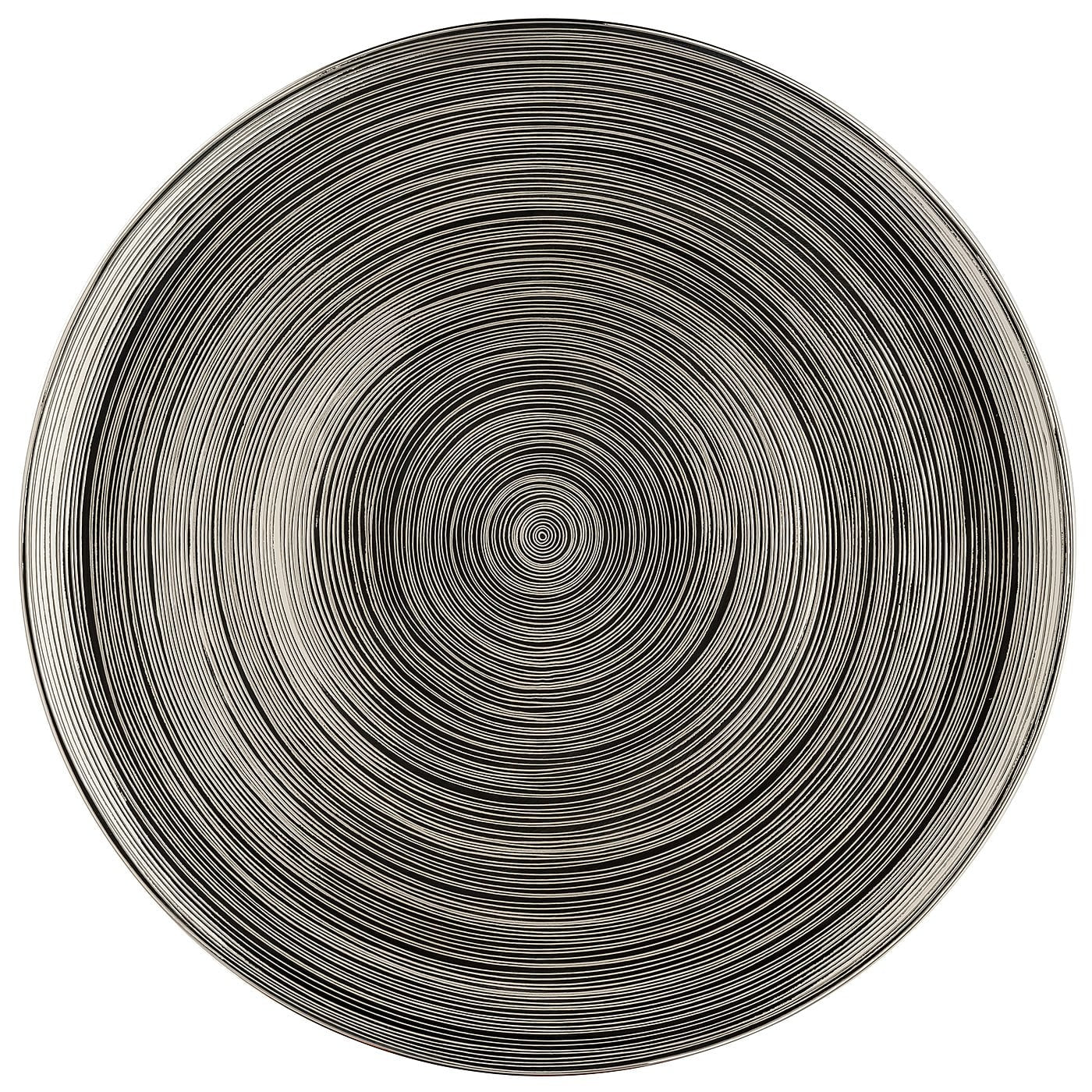 Rosenthal TAC Stripes 2.0 Platzteller – Ø 33,0 cm, Porzellan, Dunkelgrau