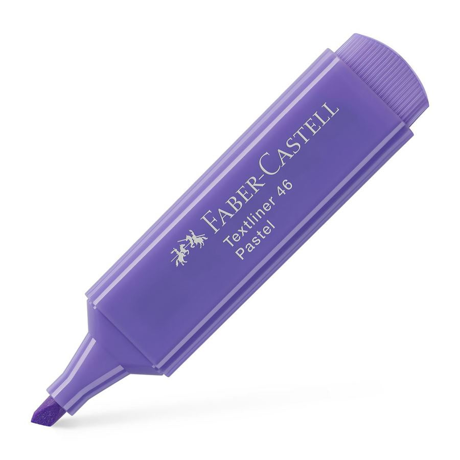 Faber-Castell 46 Pastell Textmarker Flieder – Keilspitze, 1–5 mm, nachfüllbar