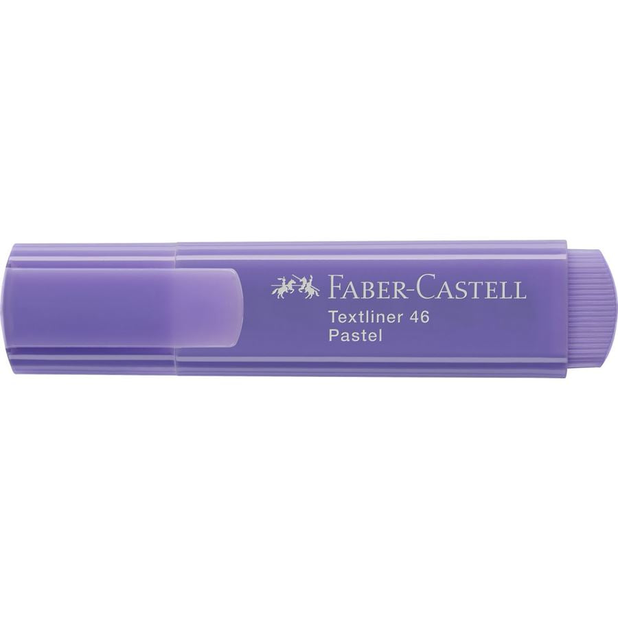 Faber-Castell 46 Pastell Textmarker Flieder – Keilspitze, 1–5 mm, nachfüllbar