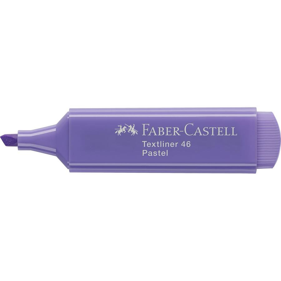 Faber-Castell 46 Pastell Textmarker Flieder – Keilspitze, 1–5 mm, nachfüllbar