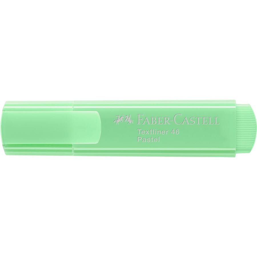Faber-Castell 46 Pastell Textmarker Lichtgrün – Keilspitze, 1–5 mm, nachfüllbar