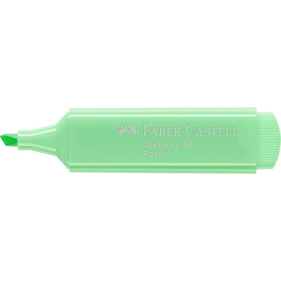 Faber-Castell 46 Pastell Textmarker Lichtgrün – Keilspitze, 1–5 mm, nachfüllbar