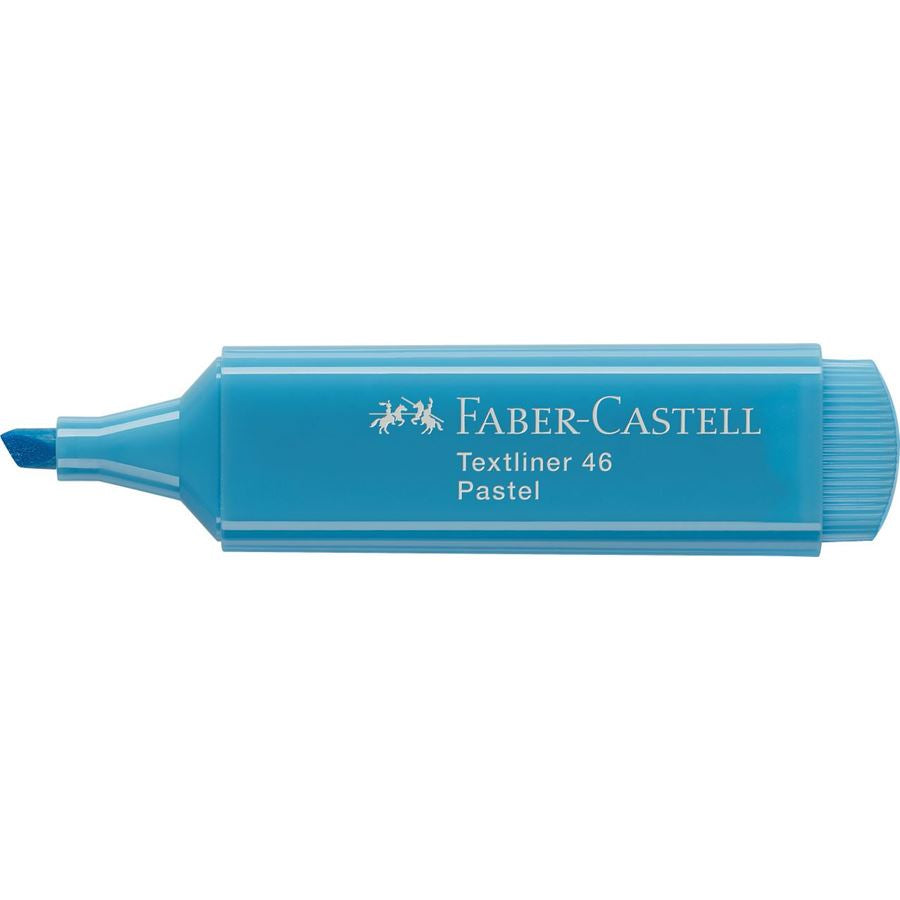 Faber-Castell 46 Pastell Textmarker Lichtblau – Keilspitze, 1–5 mm, nachfüllbar