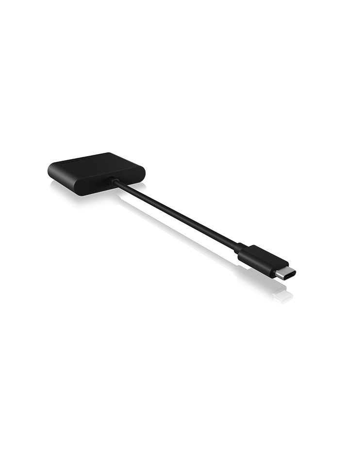 ICY BOX USB-Kartenleser USB-C – CF, SD, microSD – USB 3.2 Gen 1 (5 Gbit/s) – Aluminium – Schwarz