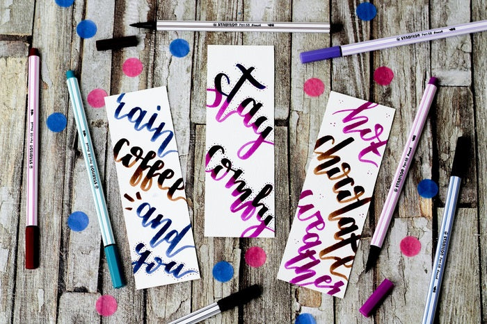 STABILO Pen 68 Brush Filzstift – Pinselspitze, wasserbasiert, Preussischblau