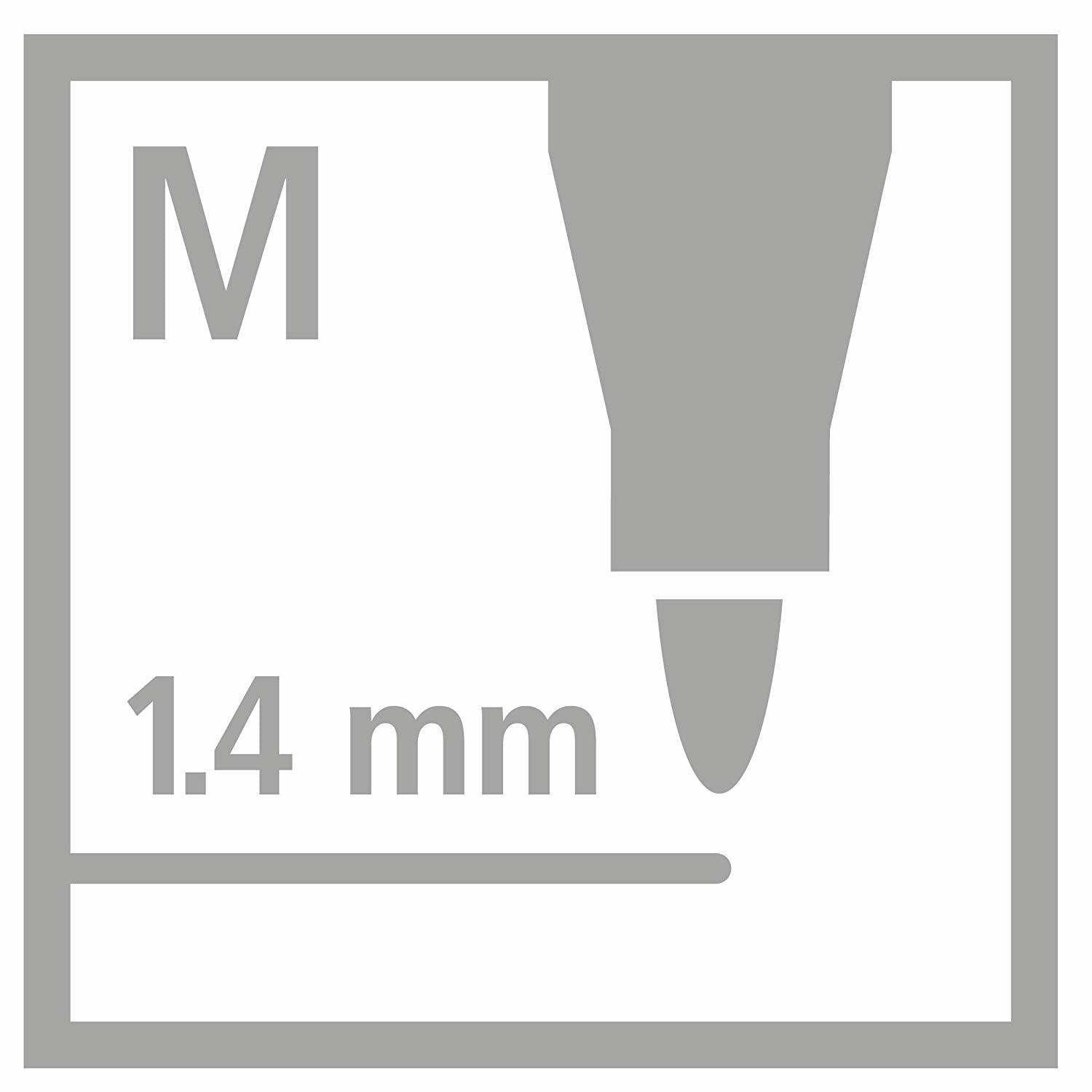 STABILO Pen 68 Filzstift Metallic – Rundspitze, 1,4 mm, wasservermalbar, lila