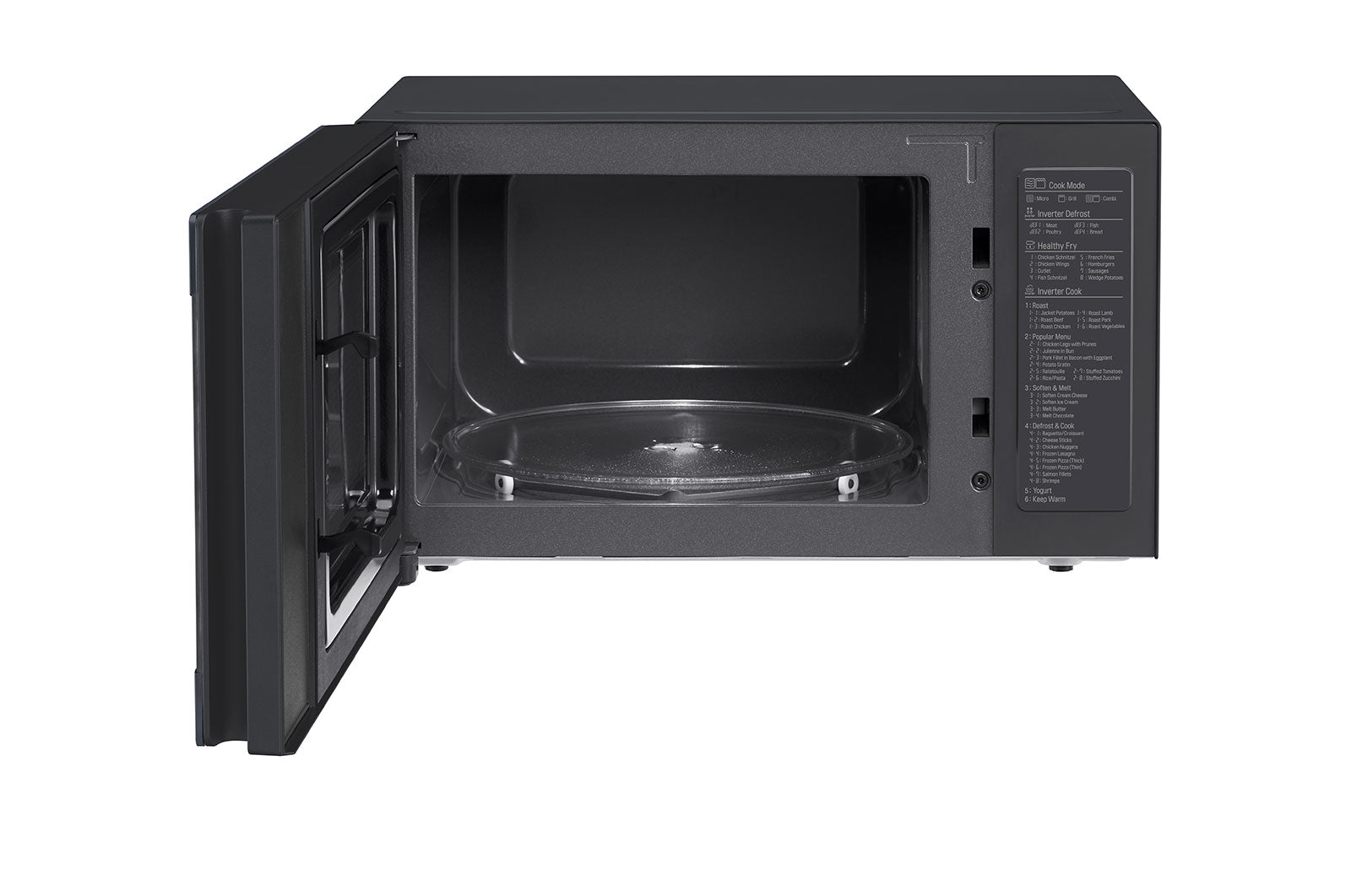 LG Grill-Mikrowelle MH6565CPBW – 25 l, Grill & Inverter, 1000 W – Schwarz