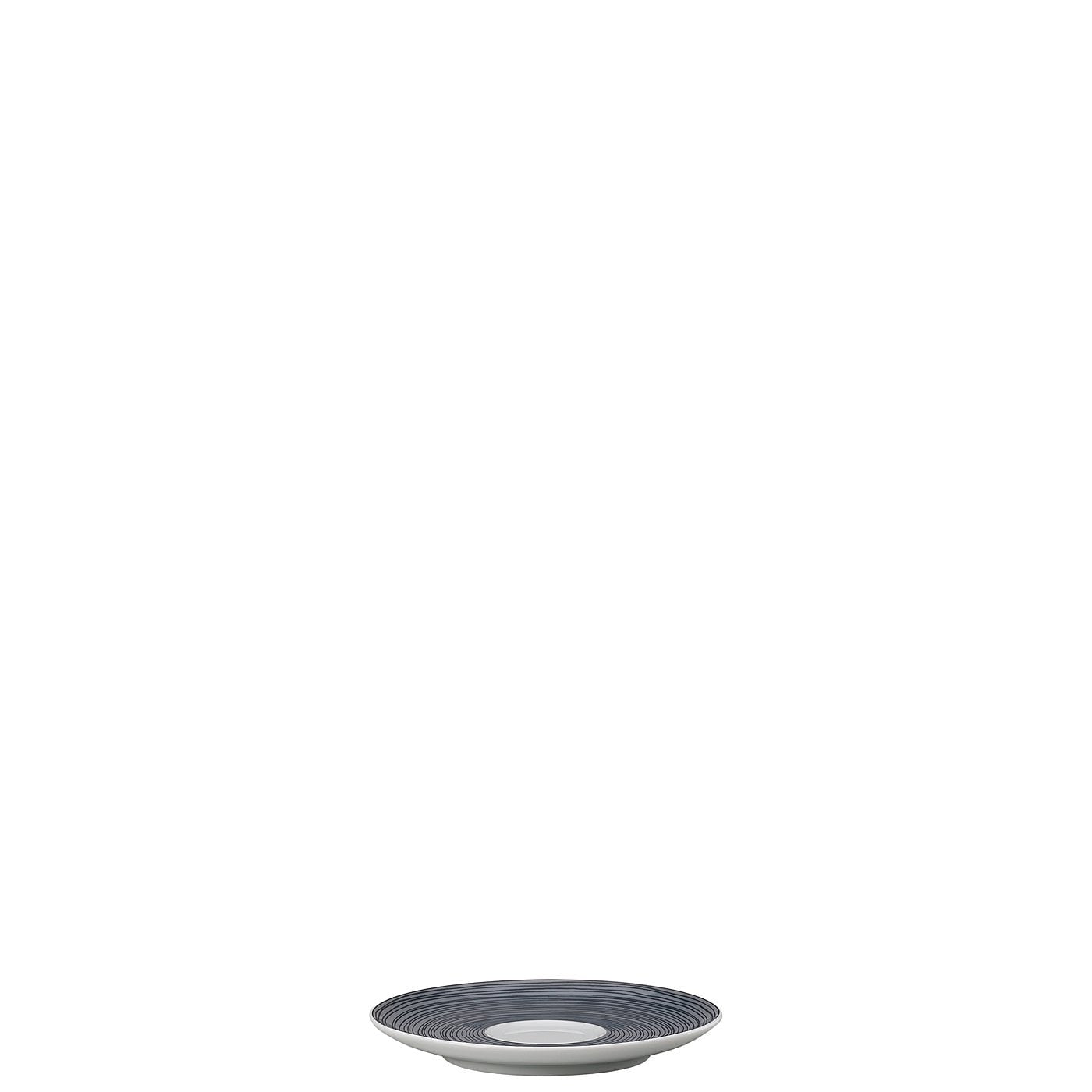 Rosenthal TAC Gropius Untertasse – Ø 11,5 cm, Porzellan, Dunkelgrau, für Espresso