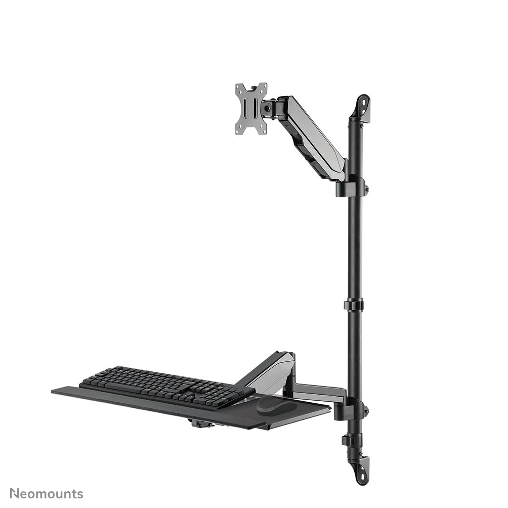 Neomounts WL90-325BL1 – Wandhalterung, bis 32", 1–9 kg, Gasfeder, Tastatur- & Mausplatte, Schwarz