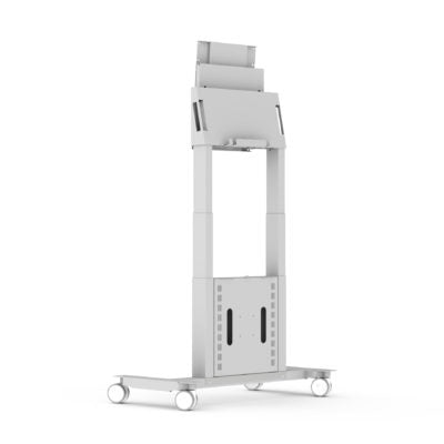 SMS Smart Media Solutions Smart Media Solutions AB TV-Wagen – 55–65" – VESA 300×400–400×400 – bis 50 kg, Motorisiert, mit Rollen, Weiss