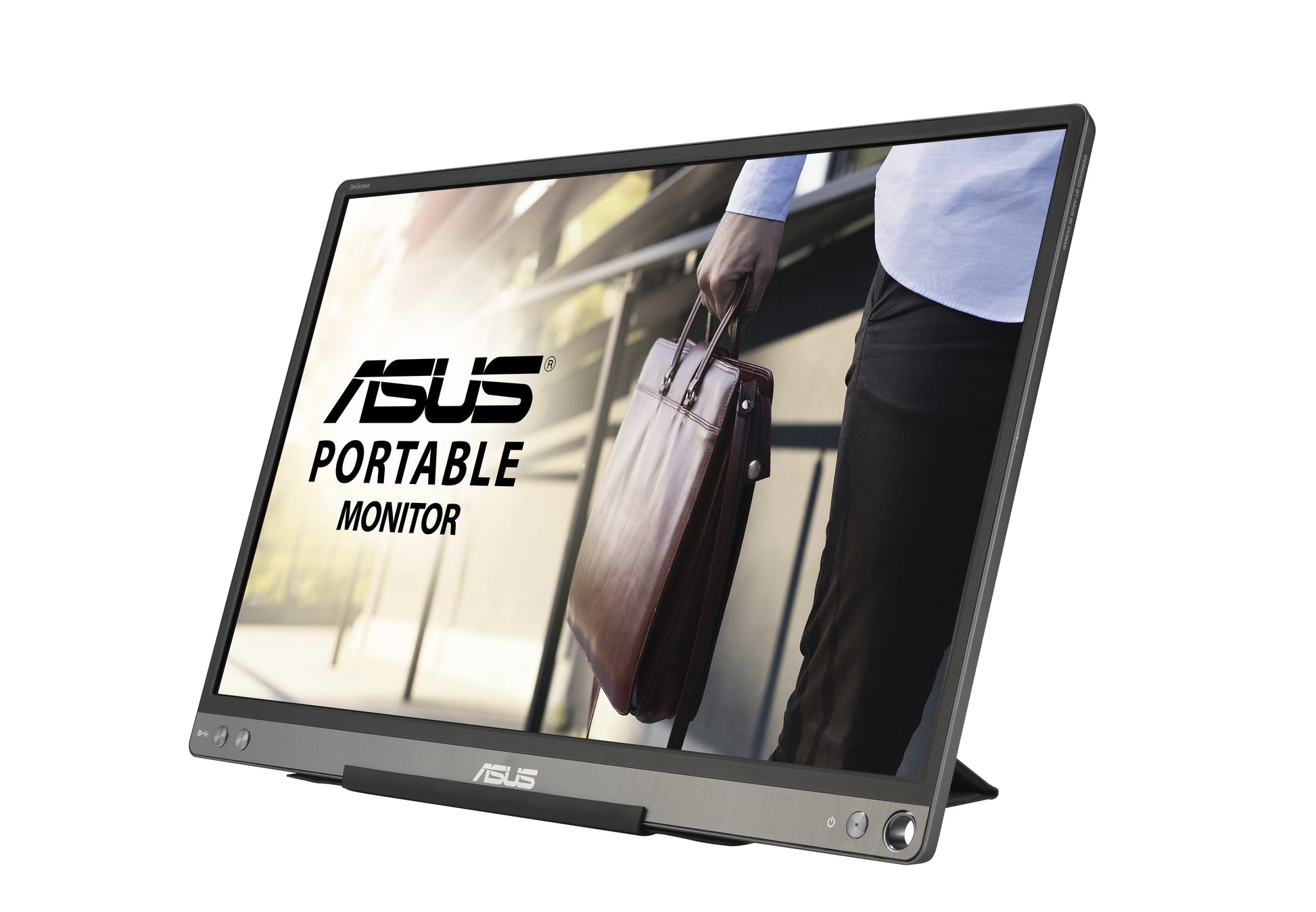 ASUS ZenScreen MB16ACE – Portabler Monitor, 15,6", 1920 × 1080 (Full HD), LED, USB-C, Grau