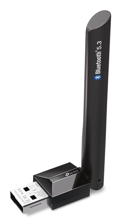 TP-Link UB500 Plus USB-Bluetooth-Adapter – Bluetooth 5.3, USB-A, Plug & Play, für PC/Notebook/Tablet – Schwarz