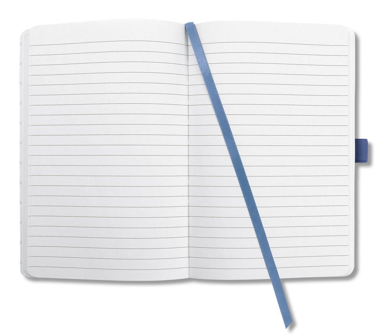 Sigel Notizbuch JOLIE Flair, A5, liniert, Fadenheftung, 174 Seiten, perforiert, 80 g/m² – indigoblau