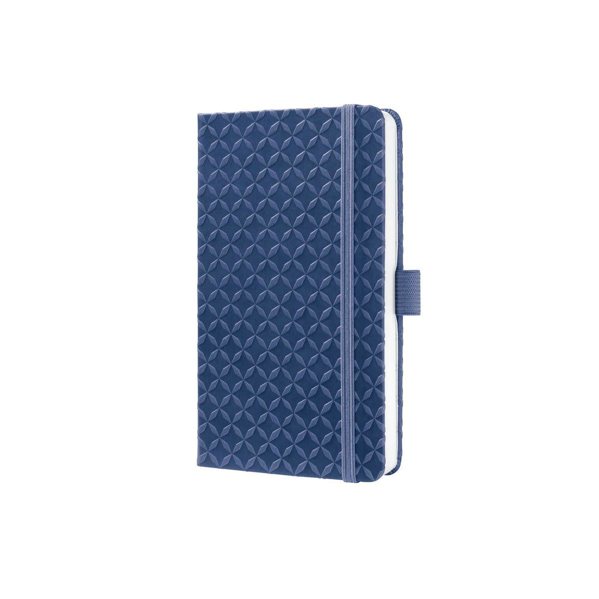 Sigel Notizbuch JOLIE Flair, A6, liniert, Fadenheftung, Karton, 174 Seiten, perforiert, 80 g/m² – Indigo