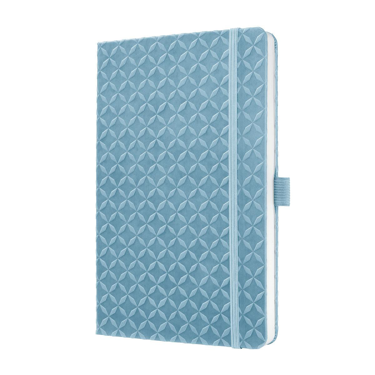 Sigel Notizbuch JOLIE Flair, A5, liniert, Fadenheftung, 174 Seiten, perforiert, 80 g/m² – hellblau