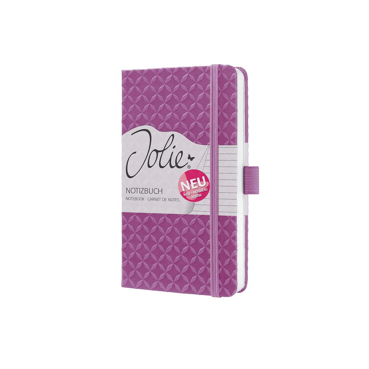 Sigel Notizbuch, A6, liniert, Fadenheftung, Hardcover, 174 Seiten, perforiert, 80 g/m² – pink/violett