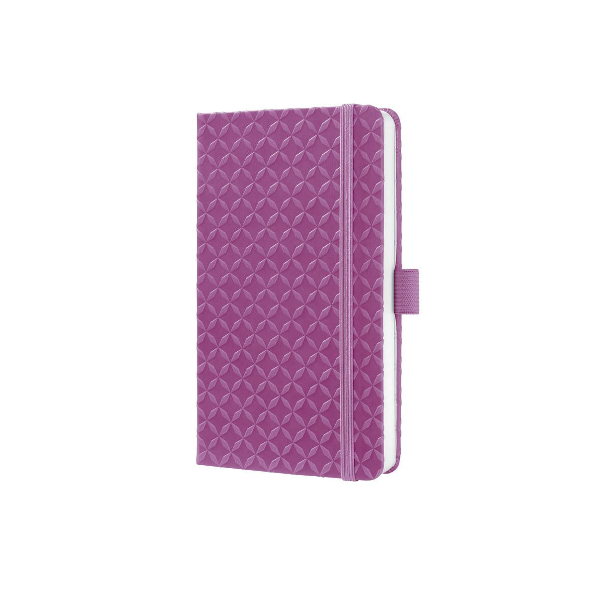 Sigel Notizbuch, A6, liniert, Fadenheftung, Hardcover, 174 Seiten, perforiert, 80 g/m² – pink/violett