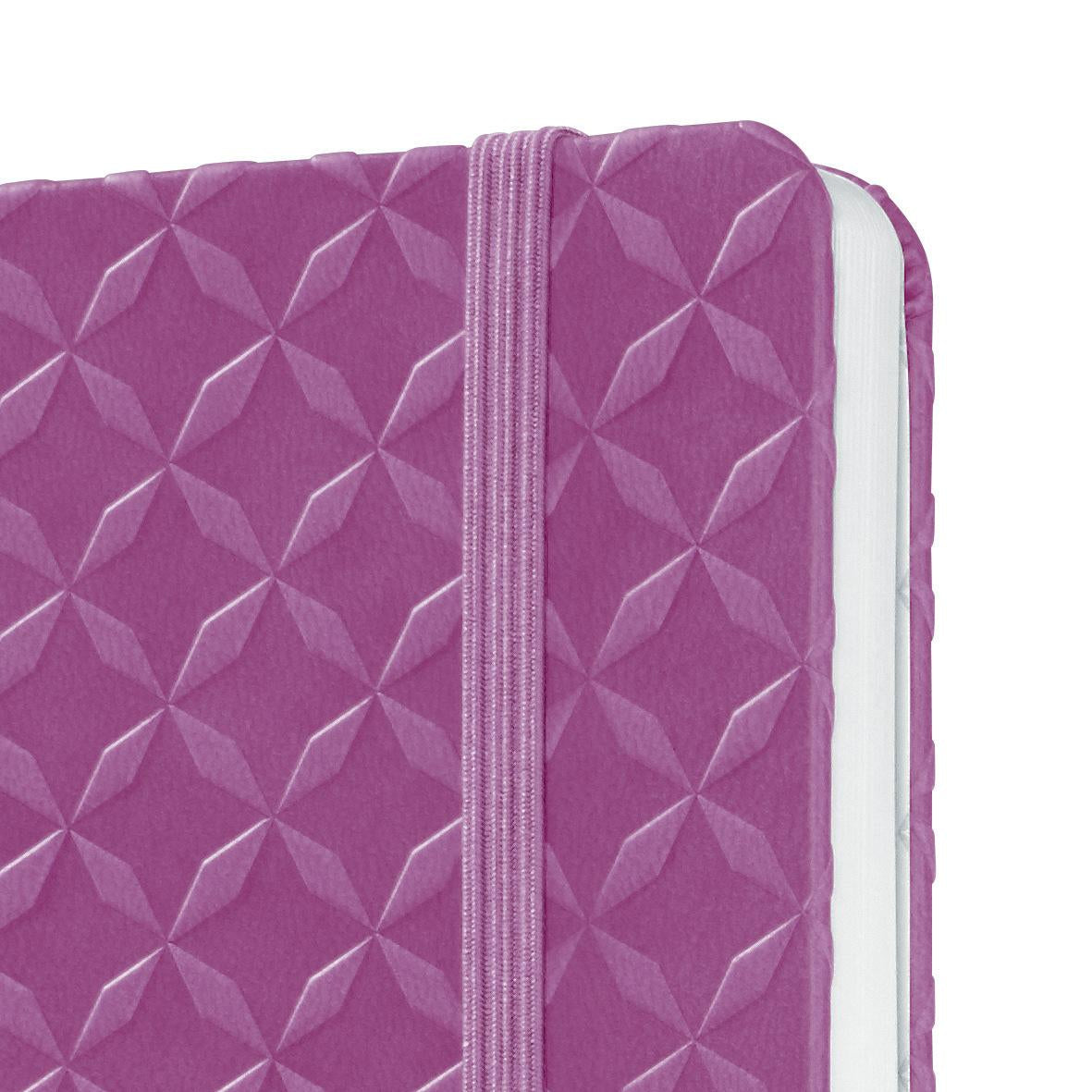Sigel Notizbuch, A5, liniert, Fadenheftung, 174 Seiten, perforiert, 80 g/m² – pink/violett