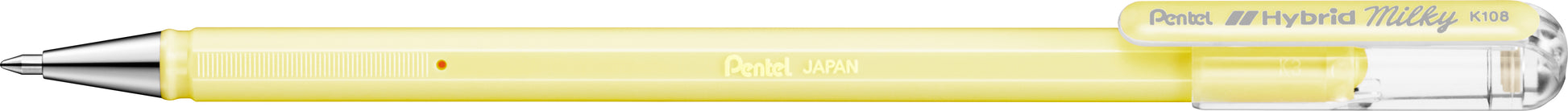 Pentel Gelschreiber – Gelb, 0,4 mm, für dunkles Papier, Kappe