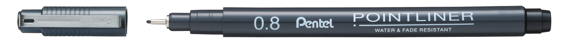 Pentel Fineliner 0,8 mm – schwarz – wasserfest