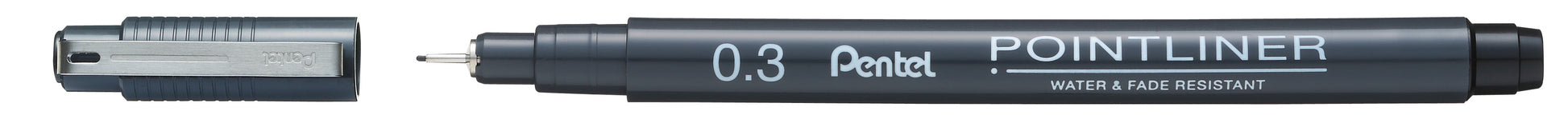 Pentel Pointliner Fineliner 0,3 mm – schwarz – wasserfest