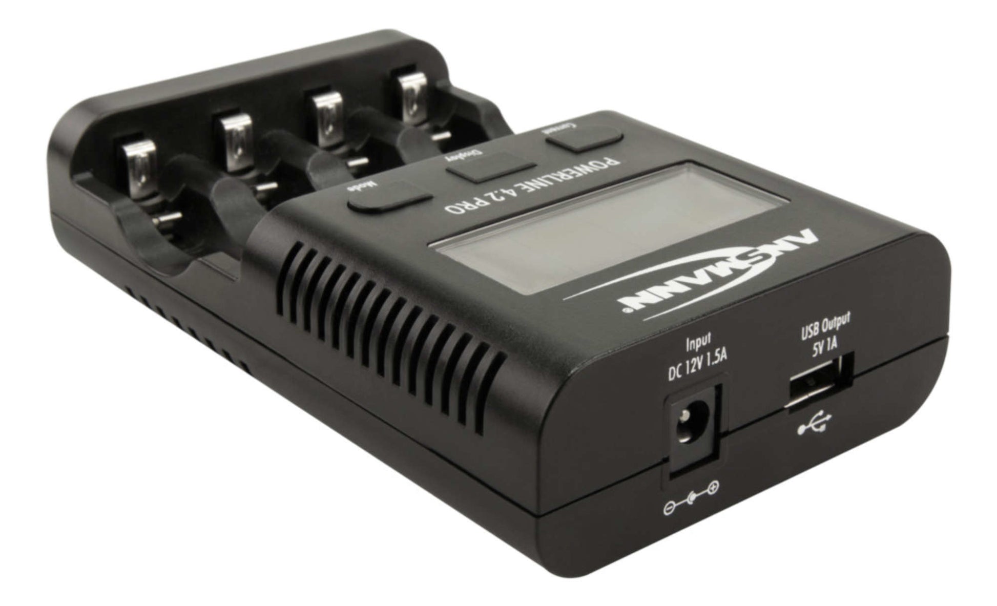 Ansmann Powerline 4.2 Pro Batterieladegerät 4× – für NiMH AA/AAA – LCD-Display