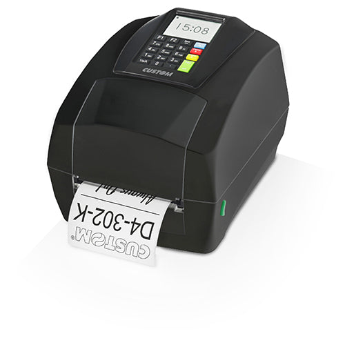 CUSTOM D4 302-K – Beschriftungsgerät, USB, RS-232, mit Display und Tastatur