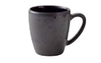 BITZ Kaffeetasse – 6er Set, 190 ml, Ø 6,8 cm, Steinzeug, Schwarz/Blau, spülmaschinenfest, mikrowellengeeignet