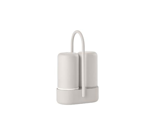 Zone Denmark Streudose 6,5 × 3,3 × 8,9 cm, Acrylnitril-Butadien-Styrol (ABS)/Metall, 2er-Set, Grau