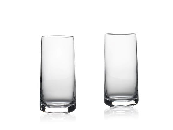 Zone Denmark Trinkglas – 2er Set, 420 ml, Ø 7 cm, H 17,7 cm, Kristallglas, Transparent, spülmaschinenfest