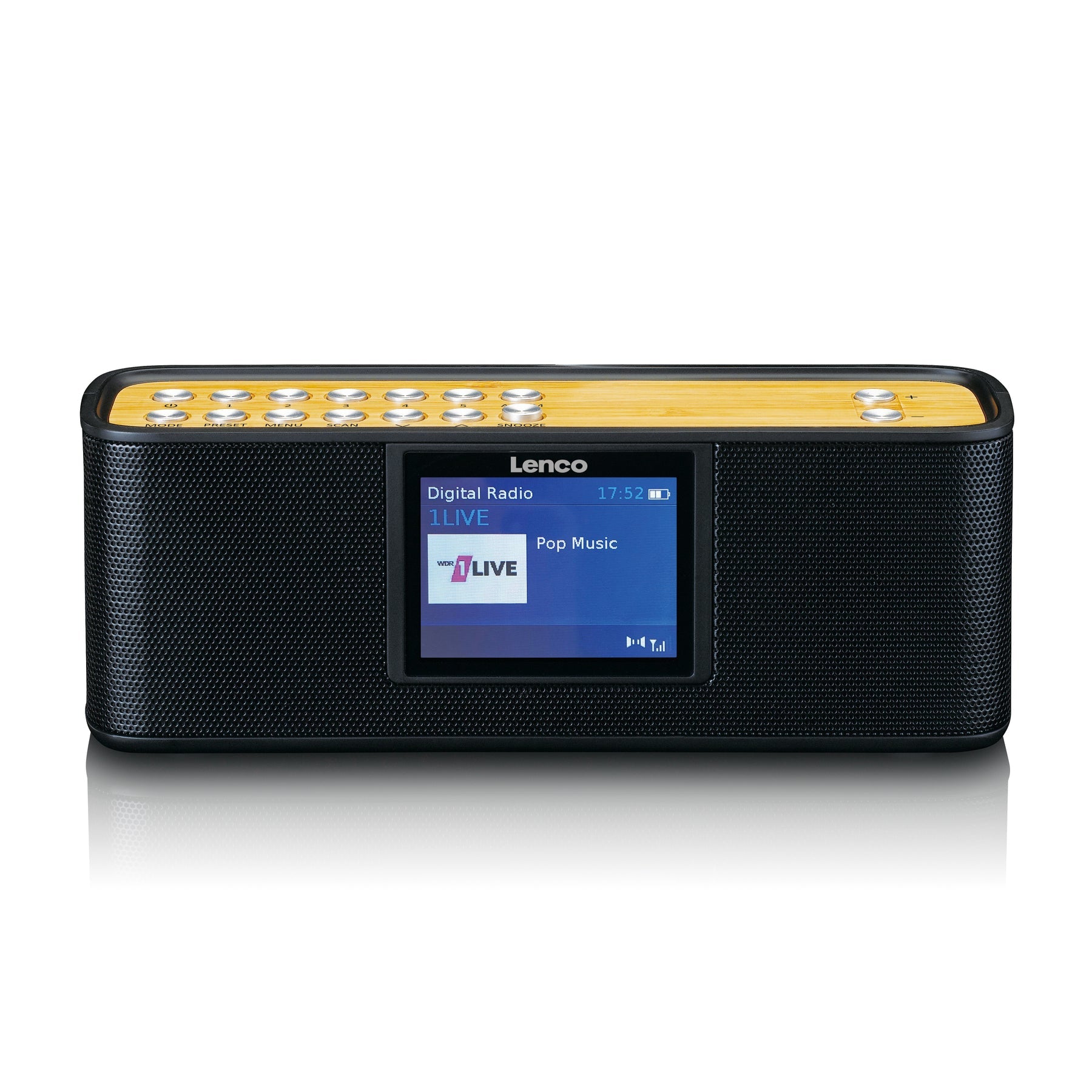 Lenco PDR-045BK – DAB-/Internetradio – Portabel – DAB+, UKW, Bluetooth, Akkubetrieb – Schwarz