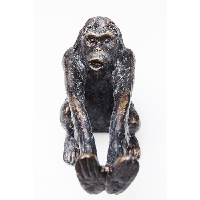 KARE Design Monkey Buchstütze – Kunststoff – Braun – 200 × 170 × 100 mm