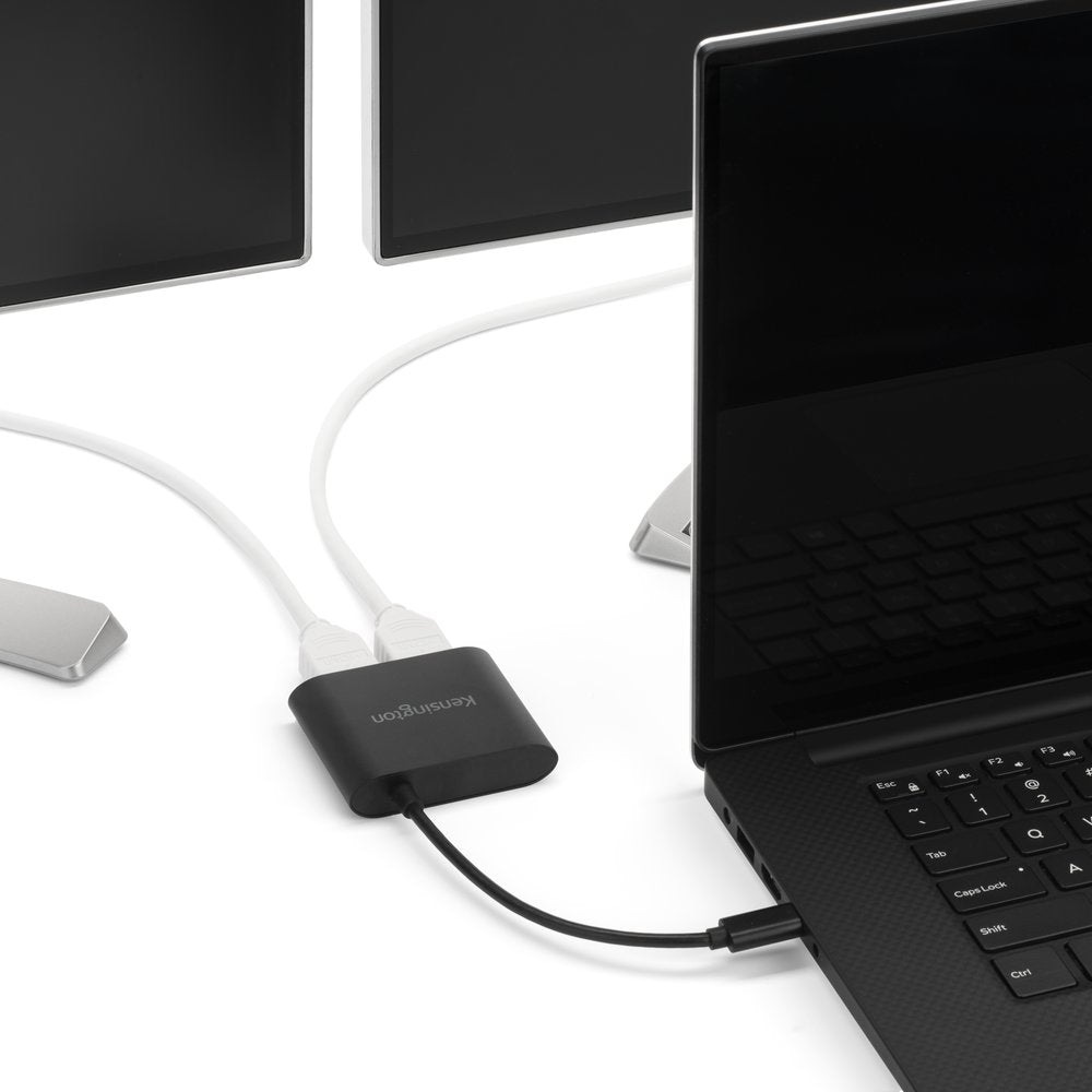 Kensington USB-C zu HDMI Adapter – 4K (3840 × 2160), 2× HDMI, HDMI 1.4 – Schwarz