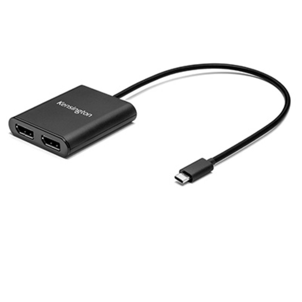 Kensington USB-C Adapter zu 2× DisplayPort – USB 3.2 Gen 1 (5 Gbit/s), DisplayPort 1.2, Plug & Play, für Windows