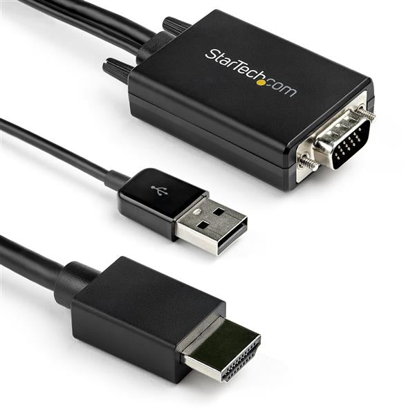 StarTech.com VGA auf HDMI Adapter, 1080p, USB-Audio