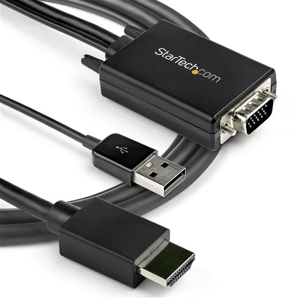 StarTech.com VGA auf HDMI Adapter, 1080p, USB-Audio