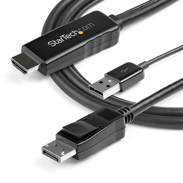 StarTech.com HDMI auf DisplayPort Adapter, 4K@30 Hz, USB-gespeist