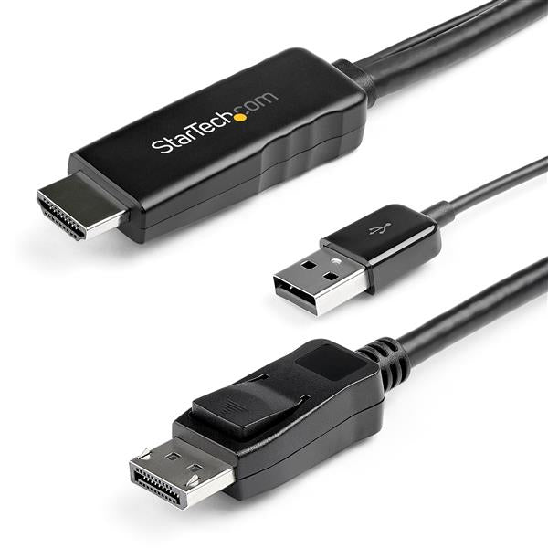 StarTech.com HDMI auf DisplayPort Adapter, 4K@30 Hz, USB-gespeist