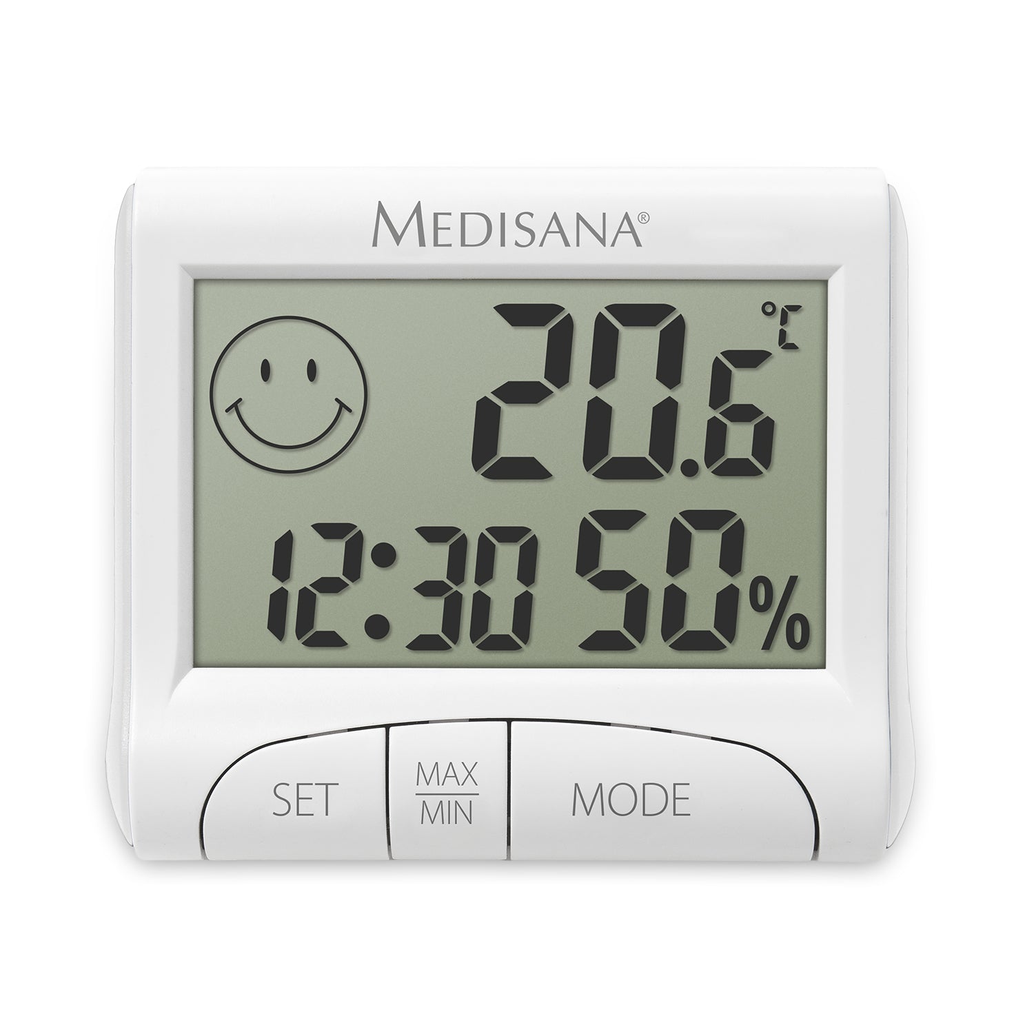 Medisana HG100 – Thermo-/Hygrosensor (Einzelsensor), Temperatur- & Luftfeuchtigkeitsanzeige, Digitales Display