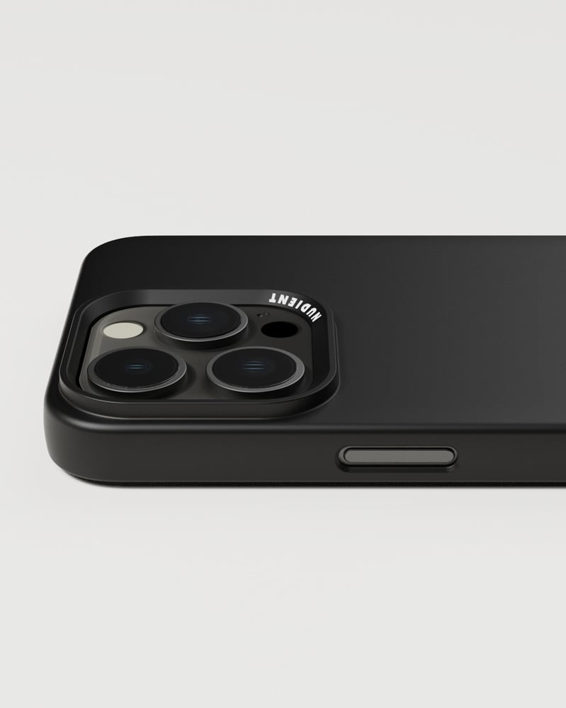 Nudient Backcover – für Apple iPhone 15 Pro Max, MagSafe, Kunststoff, Ink Black