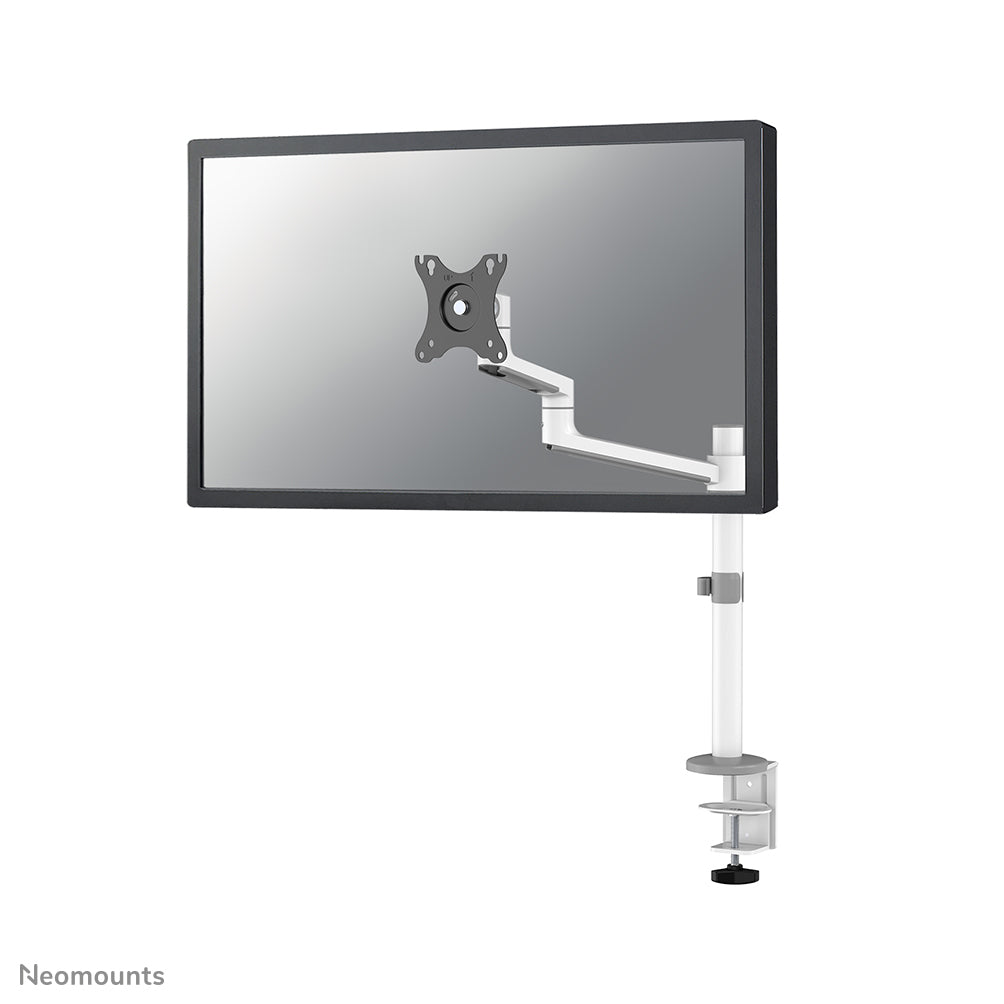 Neomounts DS60-425WH1 – Monitorarm, 1, Tischklemme, bis 27", VESA 75 × 75/100 × 100 mm, 8 kg, weiss