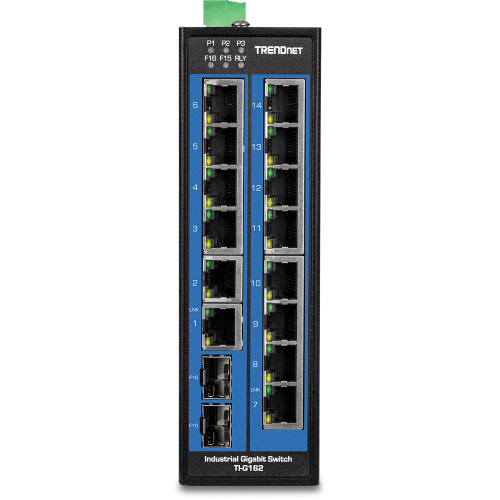 TRENDnet TI-G162 – Managed Switch – 14×GbE, 2×SFP