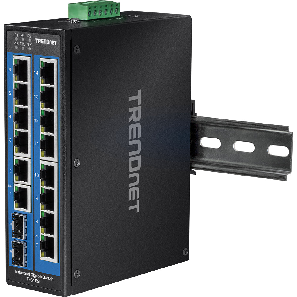 TRENDnet TI-G162 – Managed Switch – 14×GbE, 2×SFP